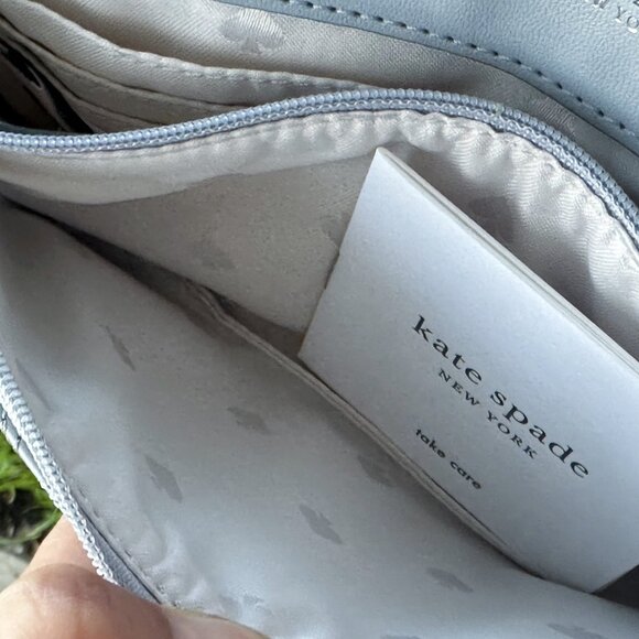 Kate Spade Natalia Flap Turnlock Crossbody Bag In brushed Steel NWT/shopping Bag - Picture 14 of 16
